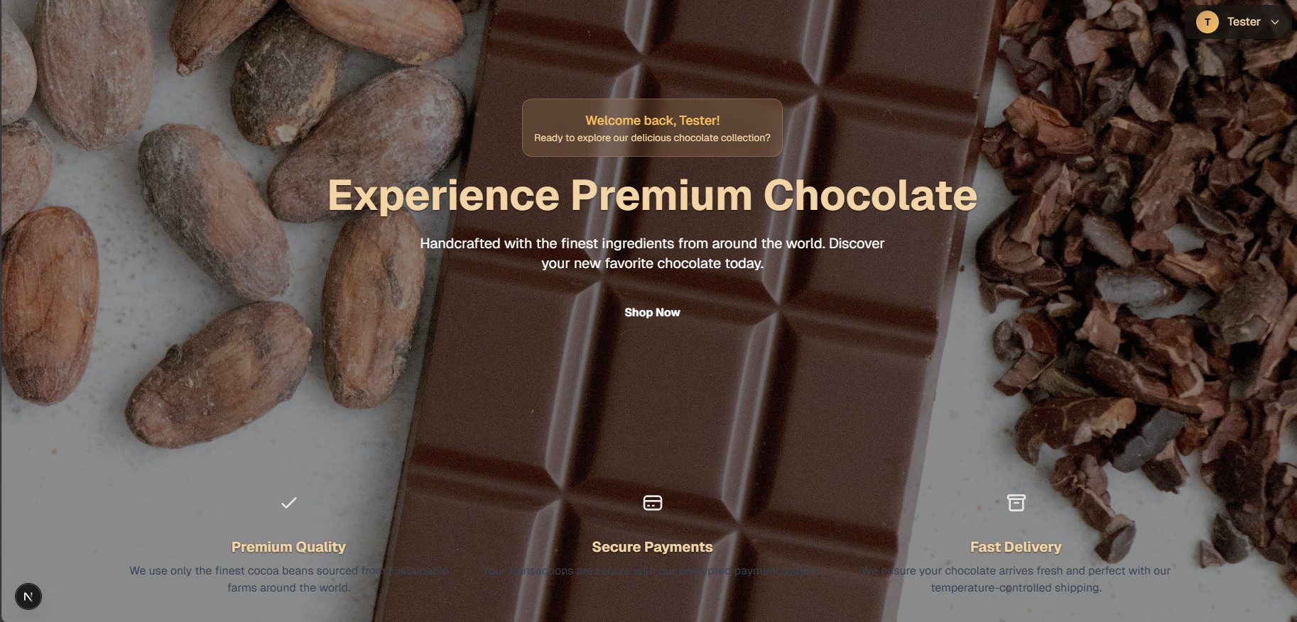 Chocolate Ecommerce Platform